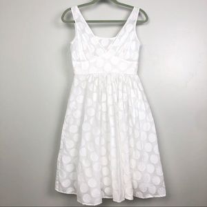 White Polkadot Calvin Klein Dress 4